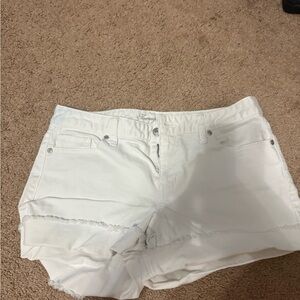 Women’s White Denim Shorts